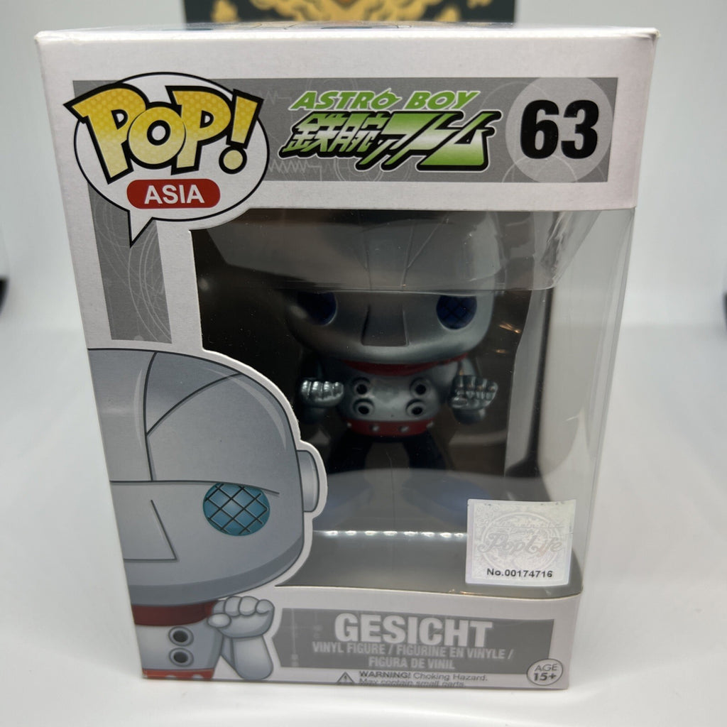 *Grail* Astro Boy: Gesicht #63 Funko Pop! PopLife Pop! Asia Vaulted w/Protector!