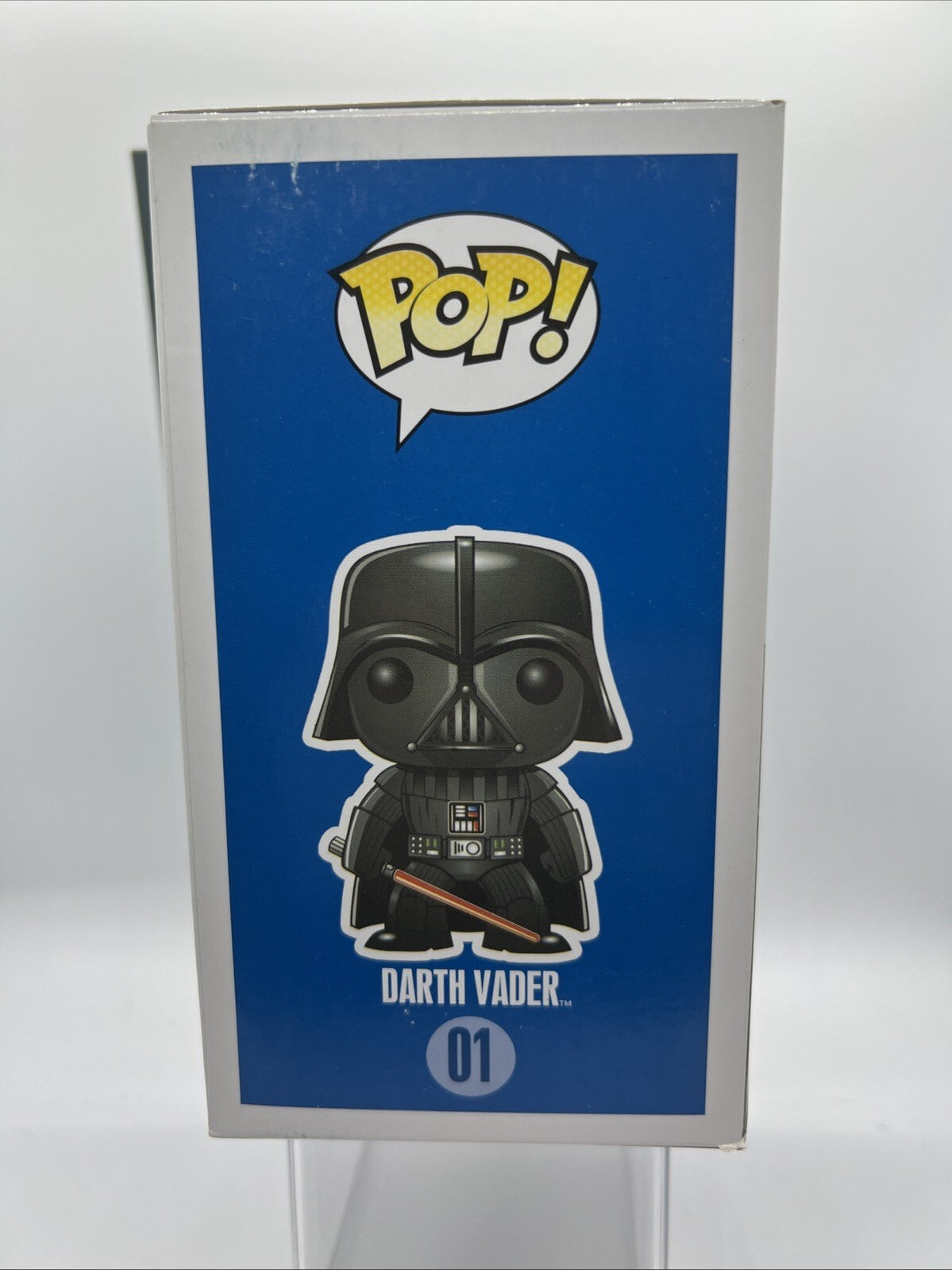 *OG* Star Wars: Darth Vader(Large Font) #01 Funko Pop! Blue Box 2013 w/Hardstack