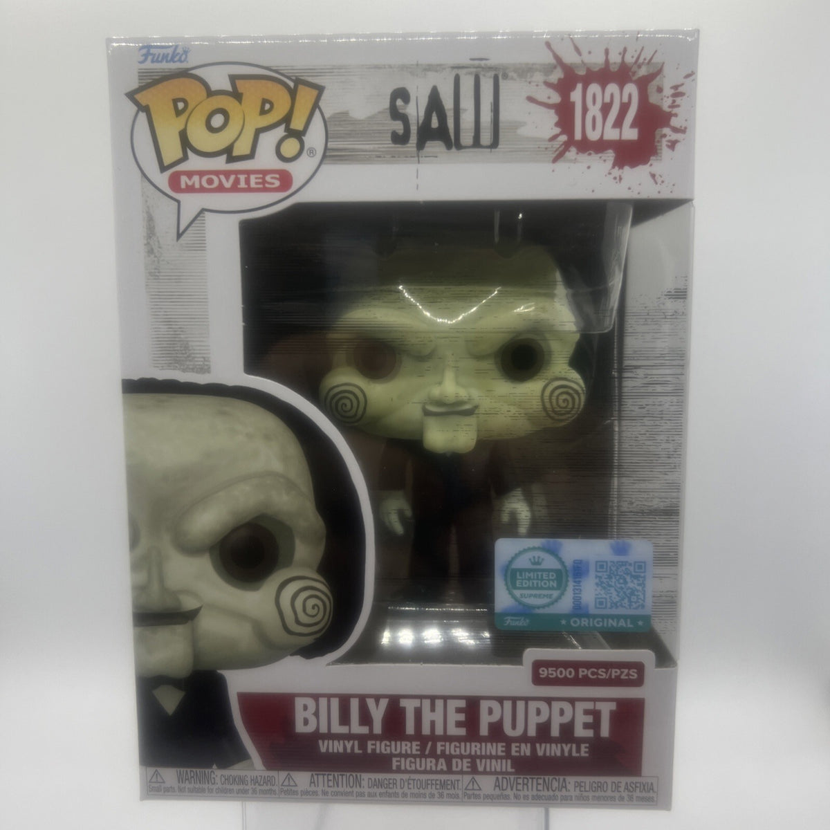 *Vaulted* SAW: Billy The Puppet #1822 Funko Pop! LE9500 w/Protector!!!