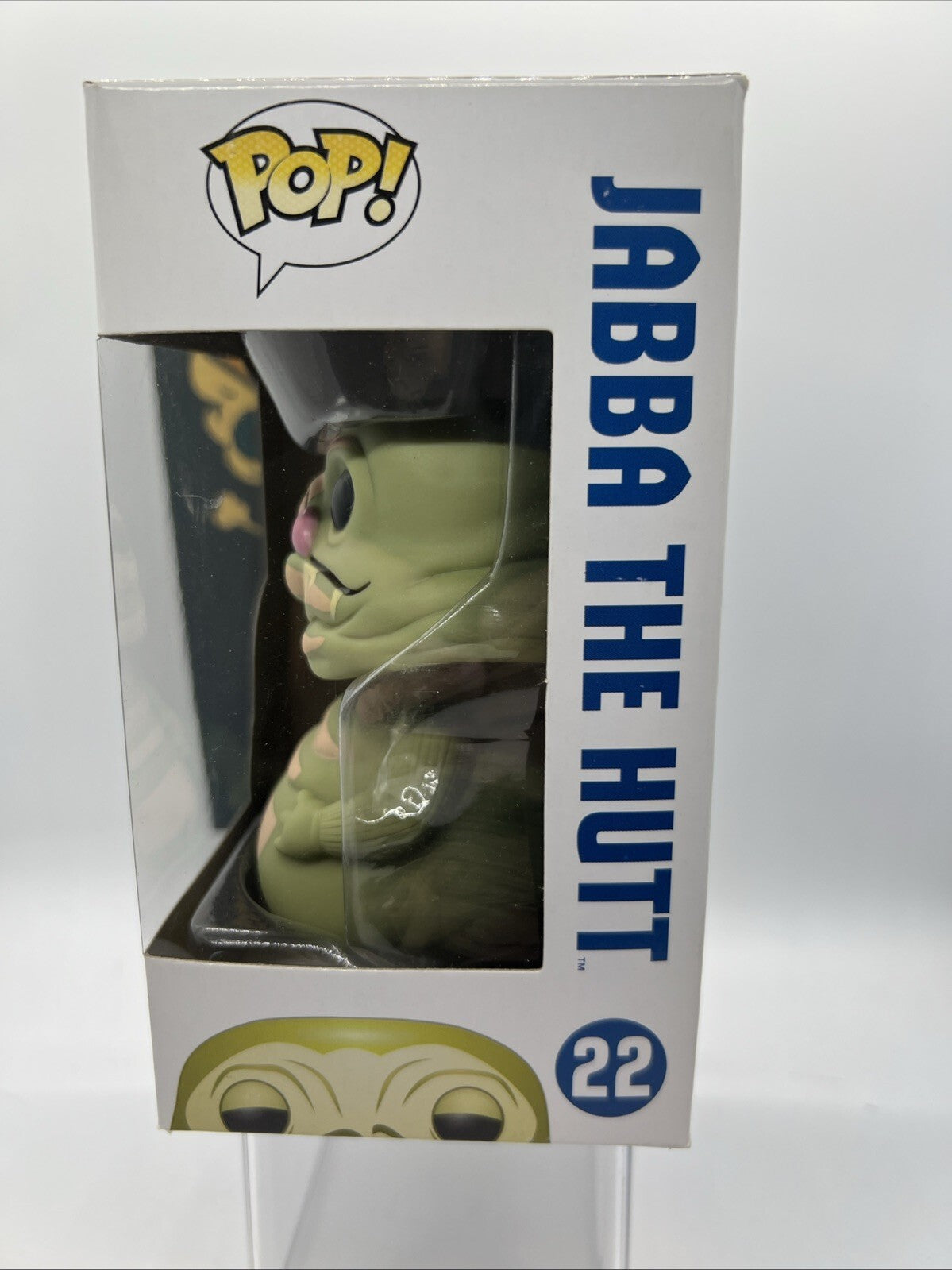 *OG* Star Wars: Jabba the Hut(Large Font) #22 Funko Pop! Blue Box 2013 Vaulted