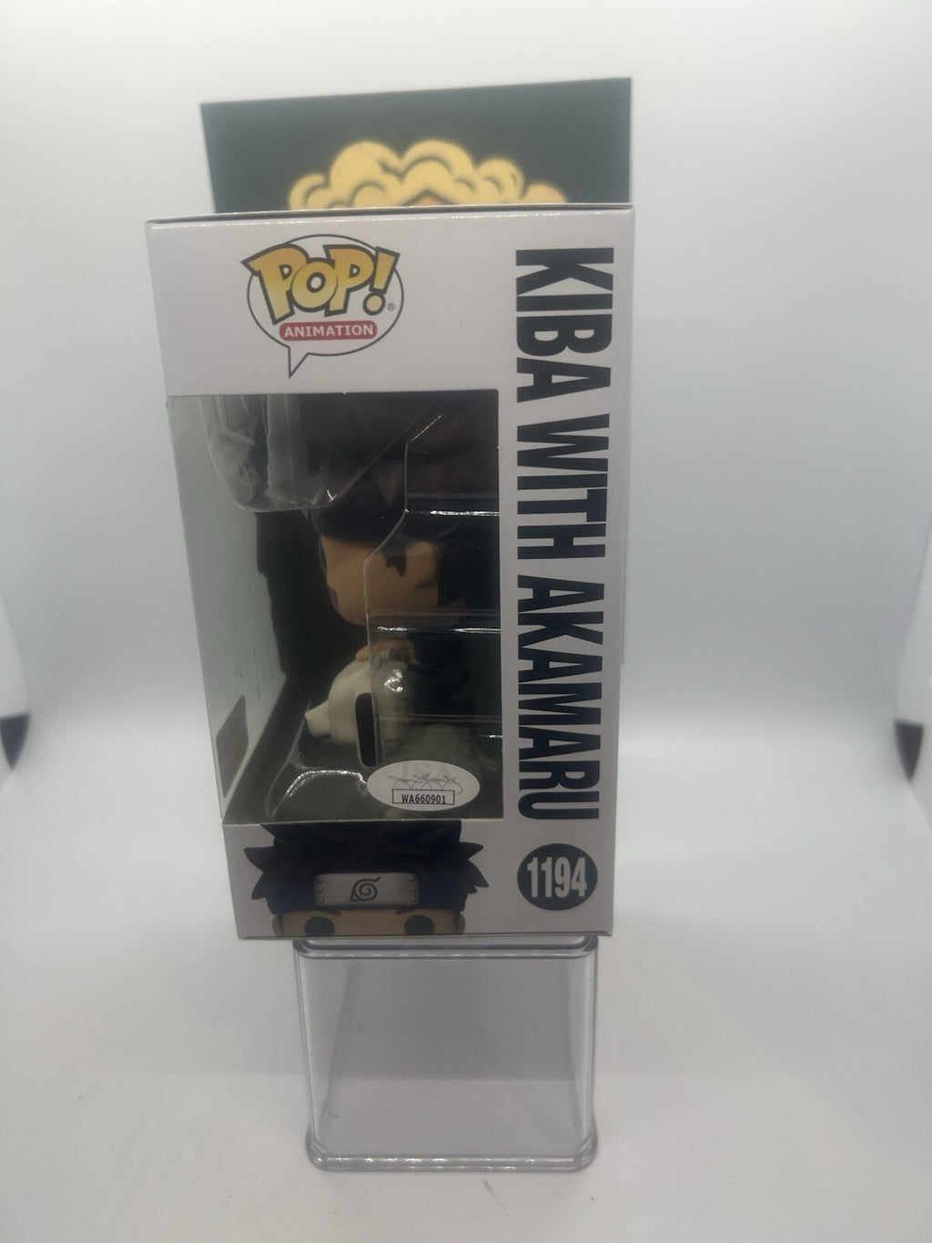 Naruto: Kiba With Akamaru(Signed By Kyle Hebert) JSA #1194 7BAP LE60 Funko Pop!