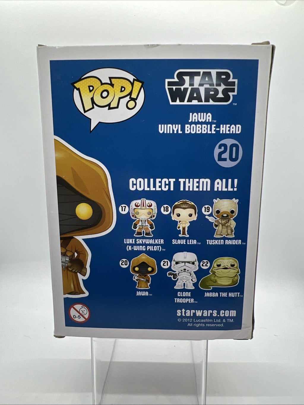 *OG* Star Wars: Jawa(Large Font) #20 Funko Pop! Blue Box 2012 Rare Vaulted