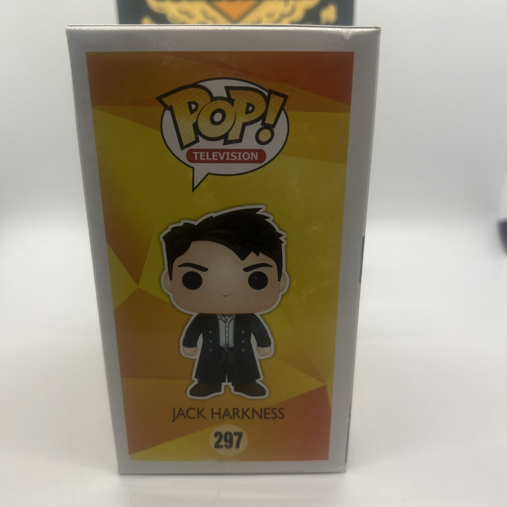 *Vaulted* Doctor Who: JACK HARKNESS #297 Funko Pop! Box Not Mint w/Protector!!!