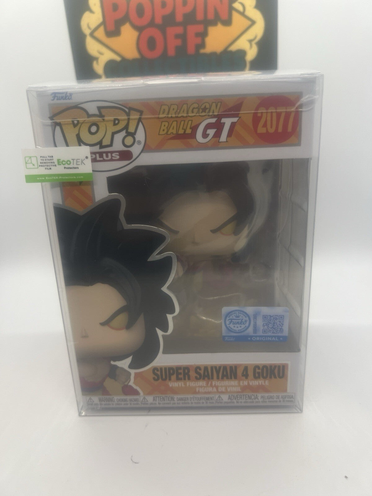 Dragon Ball GT: Super Saiyan 4 Goku(Dragon Fist) #2077 Funko Pop! w/Protector!!!