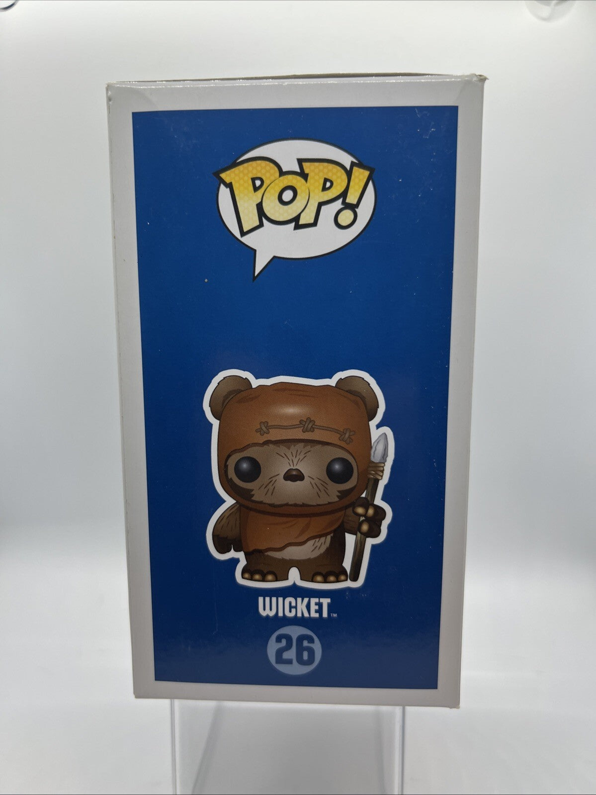 *OG* Star Wars: Wicket #26 Funko Pop! Blue Box 2013 Rare Vaulted