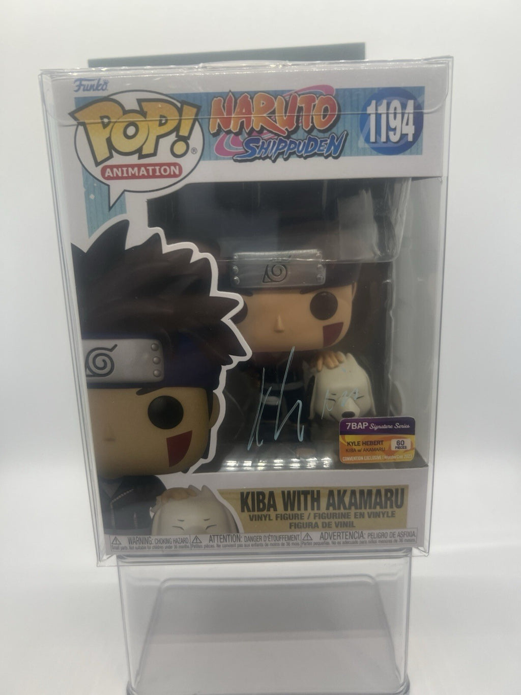 Naruto: Kiba With Akamaru(Signed By Kyle Hebert) JSA #1194 7BAP LE60 Funko Pop!