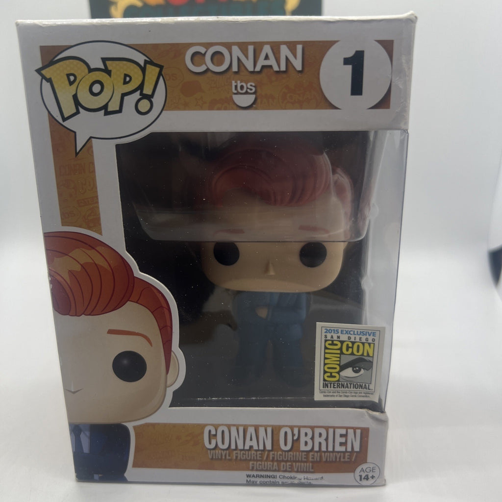 [Official SDCC 2015] Conan O'Brien #01 Funko Pop! Box Not Mint w/Protector!!!