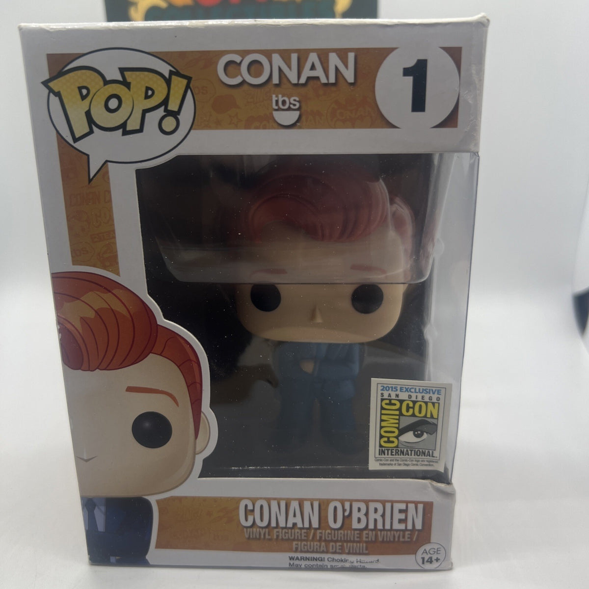 [Official SDCC 2015] Conan O'Brien #01 Funko Pop! Box Not Mint w/Protector!!!