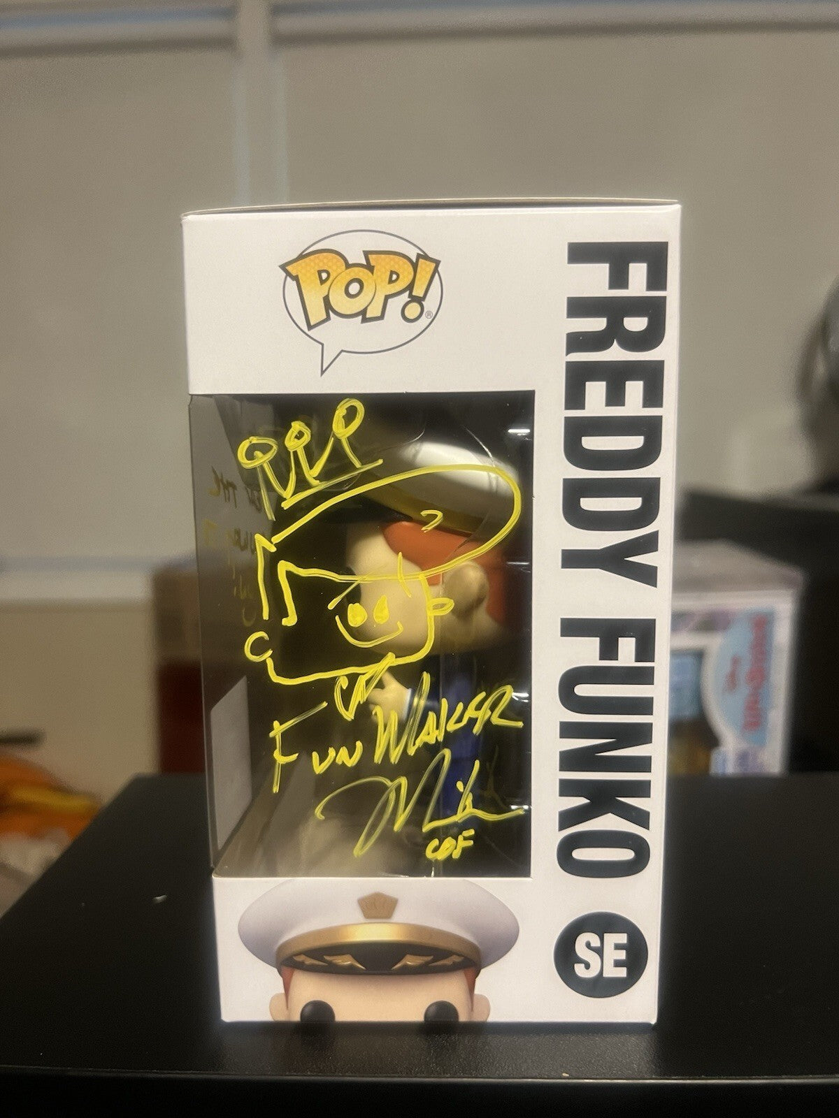 Freddy(Signed/Doodled By Mike Becker), Franny & First Officer Proto C2E2 2024