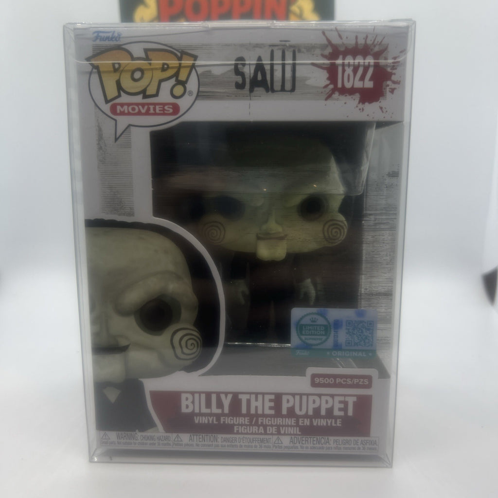 *Vaulted* SAW: Billy The Puppet #1822 Funko Pop! LE9500 w/Protector!!!