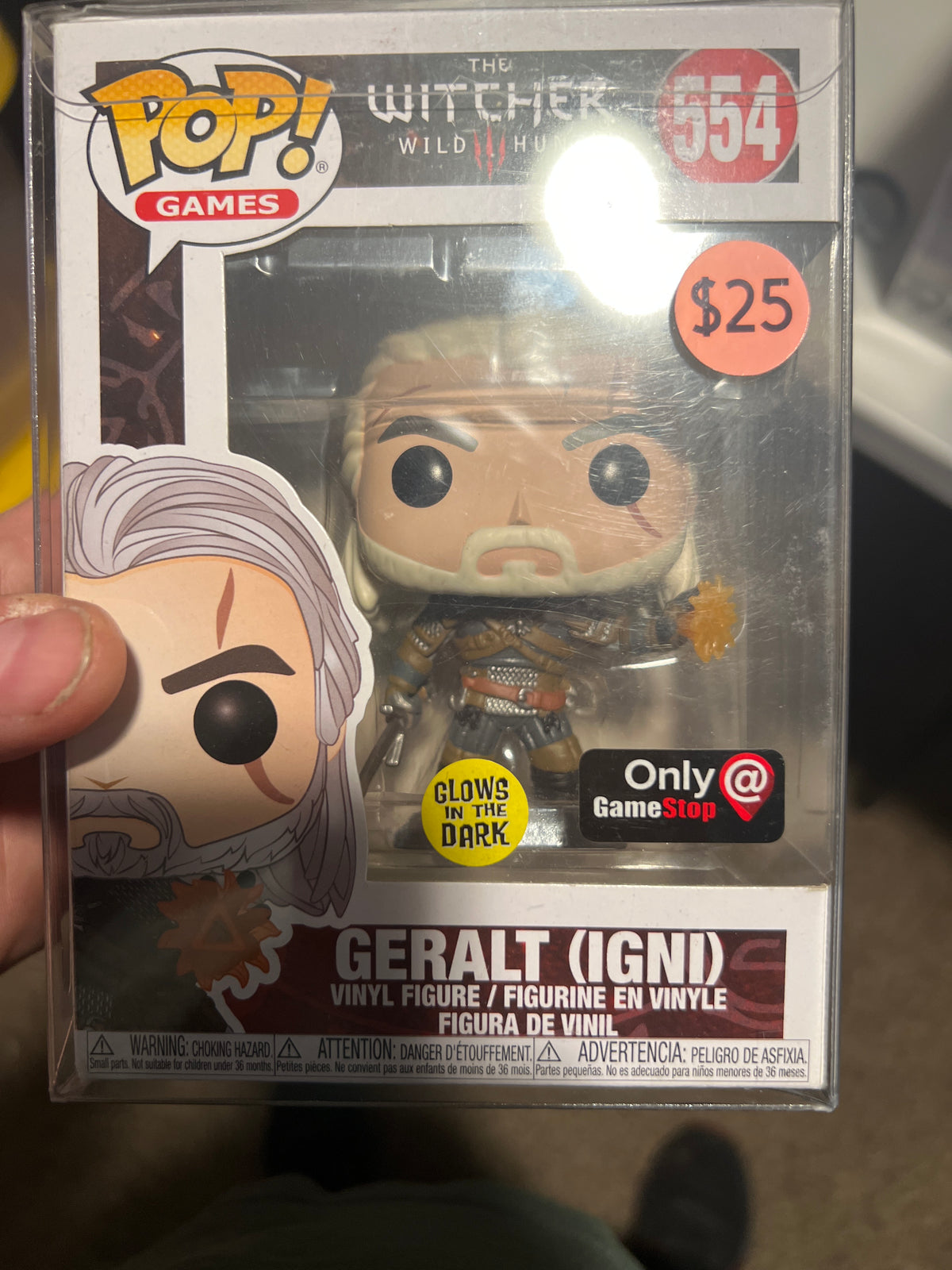 Witcher III: Geralt(GITD) #554 Funko Pop!