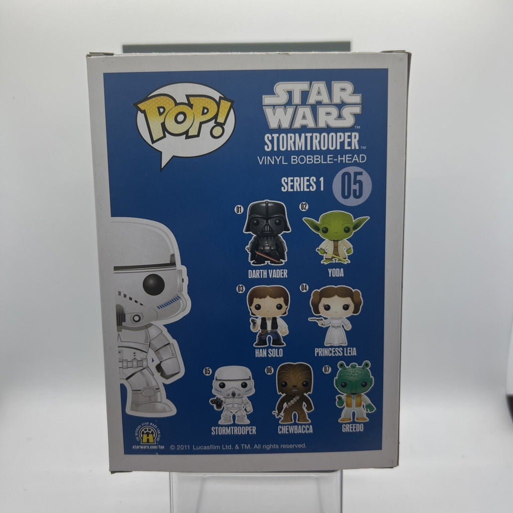 *OG* Star Wars: STORMTROOPER(Large Font) #05 Funko Pop! Series 1 Blue Box 2013