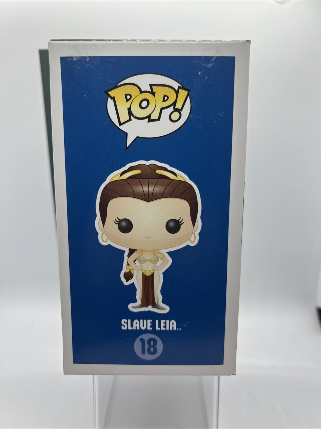 *OG* Star Wars: SLAVE LEIA(1st Blue Box) #18 Funko Pop! Vaulted Rare w/Protector