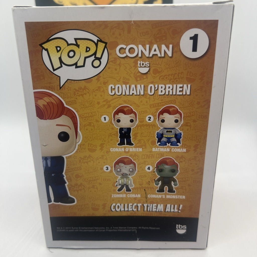 [Official SDCC 2015] Conan O'Brien #01 Funko Pop! Box Not Mint w/Protector!!!