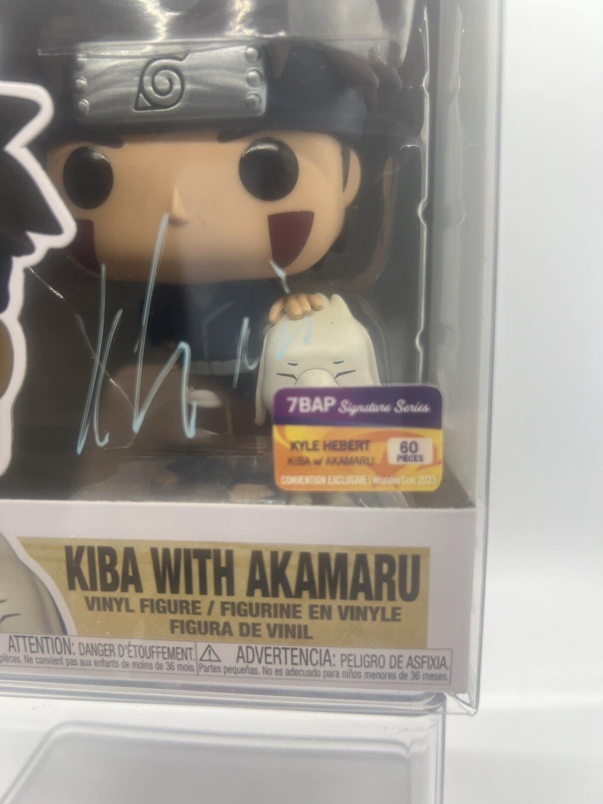 Naruto: Kiba With Akamaru(Signed By Kyle Hebert) JSA #1194 7BAP LE60 Funko Pop!
