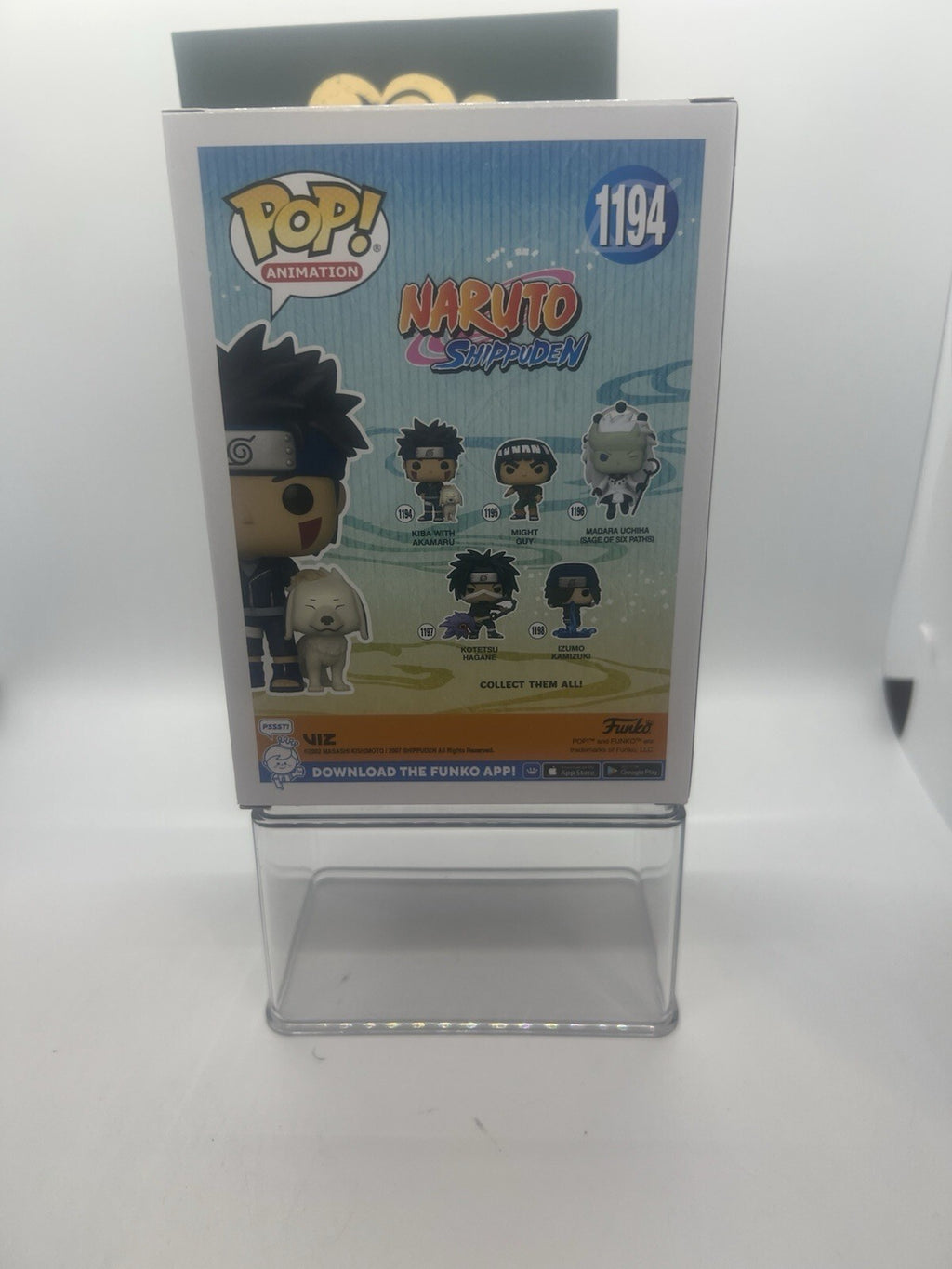 Naruto: Kiba With Akamaru(Signed By Kyle Hebert) JSA #1194 7BAP LE60 Funko Pop!