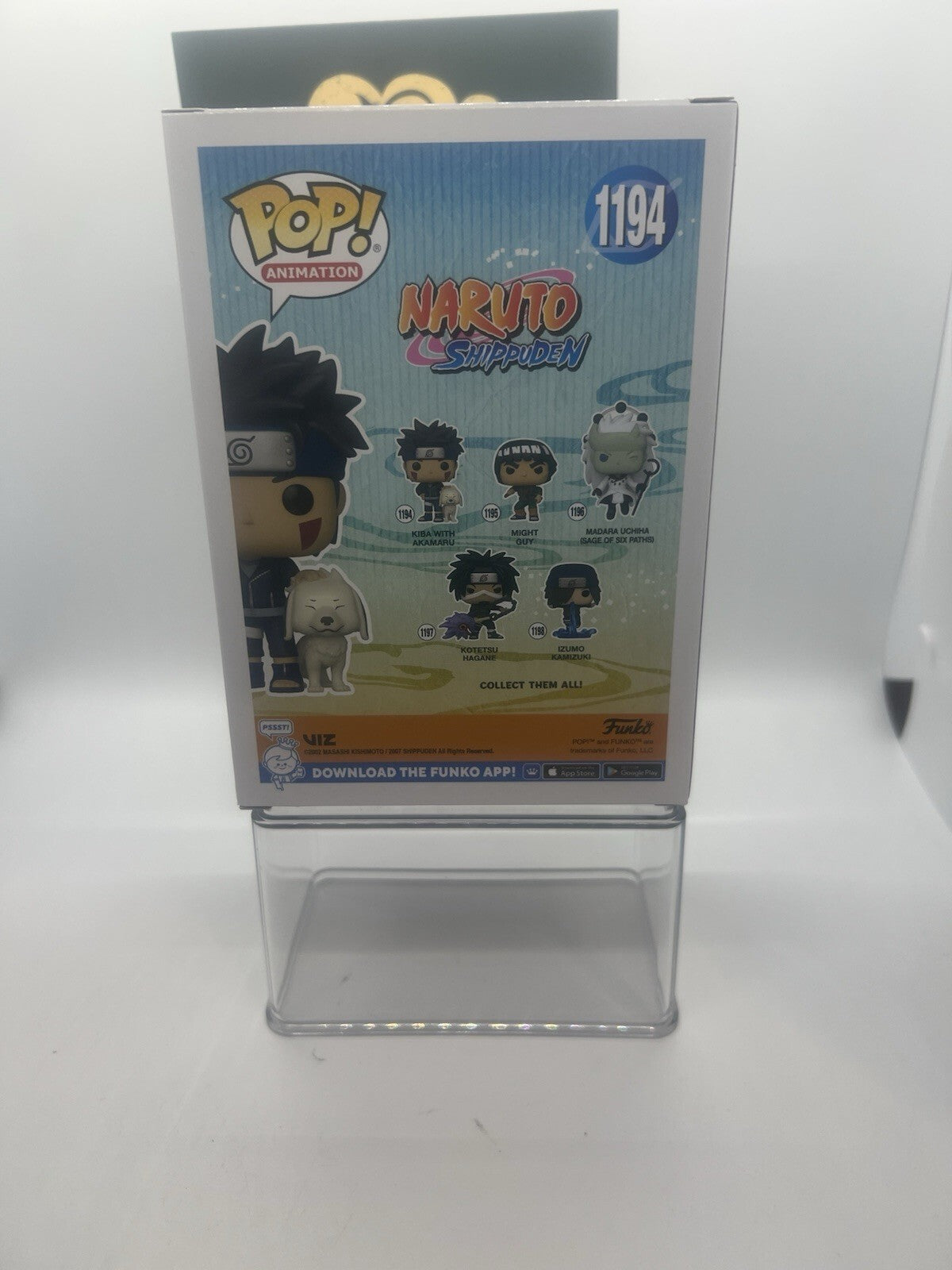 Naruto: Kiba With Akamaru(Signed By Kyle Hebert) JSA #1194 7BAP LE60 Funko Pop!