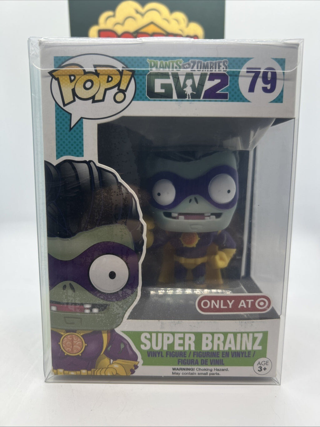 *Vaulted* Plants vs. Zombies: Super Brainz #79 Funko Pop 2015 Target w/Protector