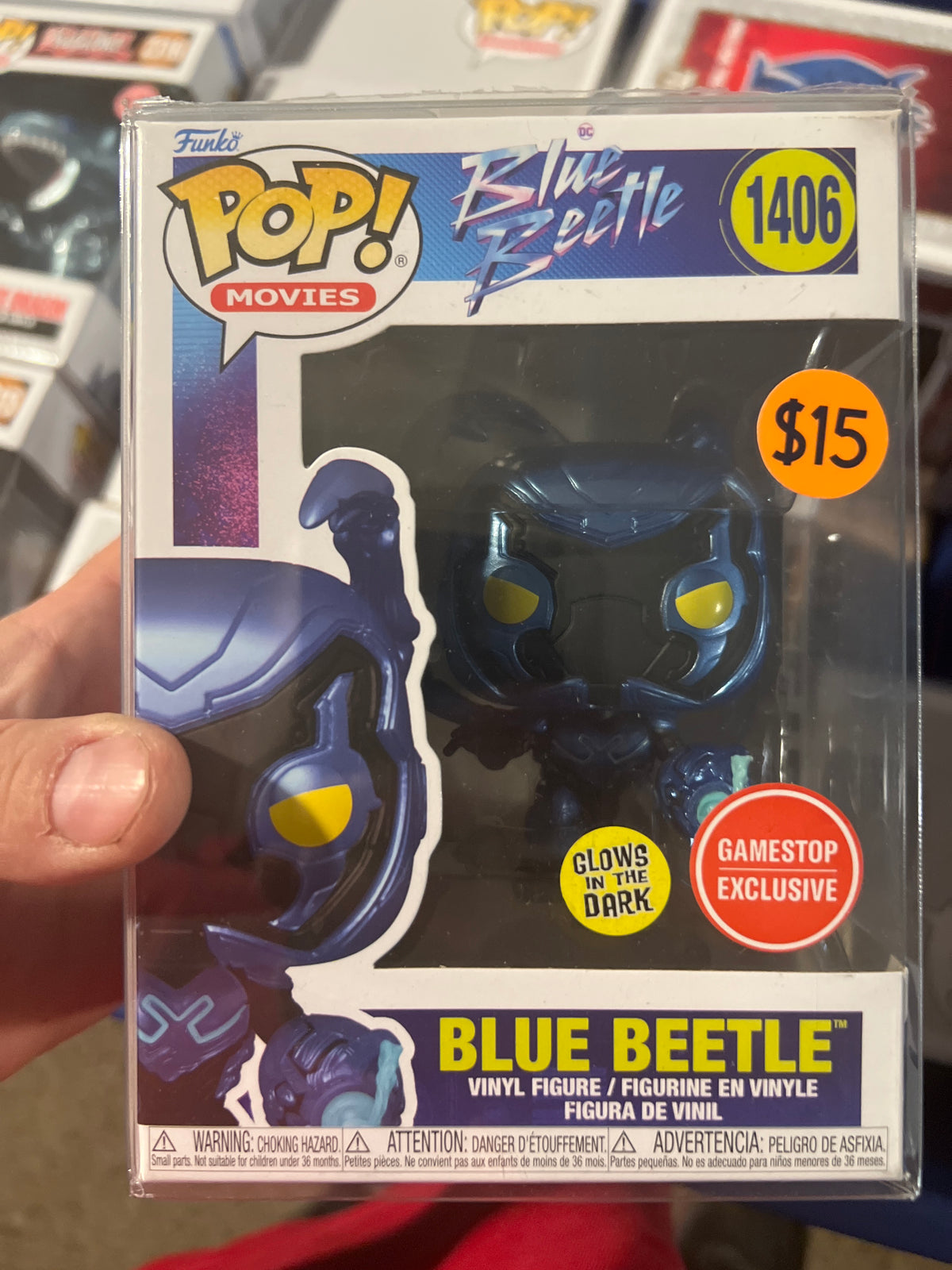 Blue Beetle: Blue Beetle(GITD) #1406 Funko Pop!