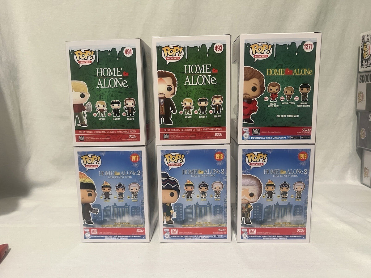 *Rare* Home Alone 491 493 1271 & Home Alone 2 1917 1918 1919 Funko Pop! Lot Of 6
