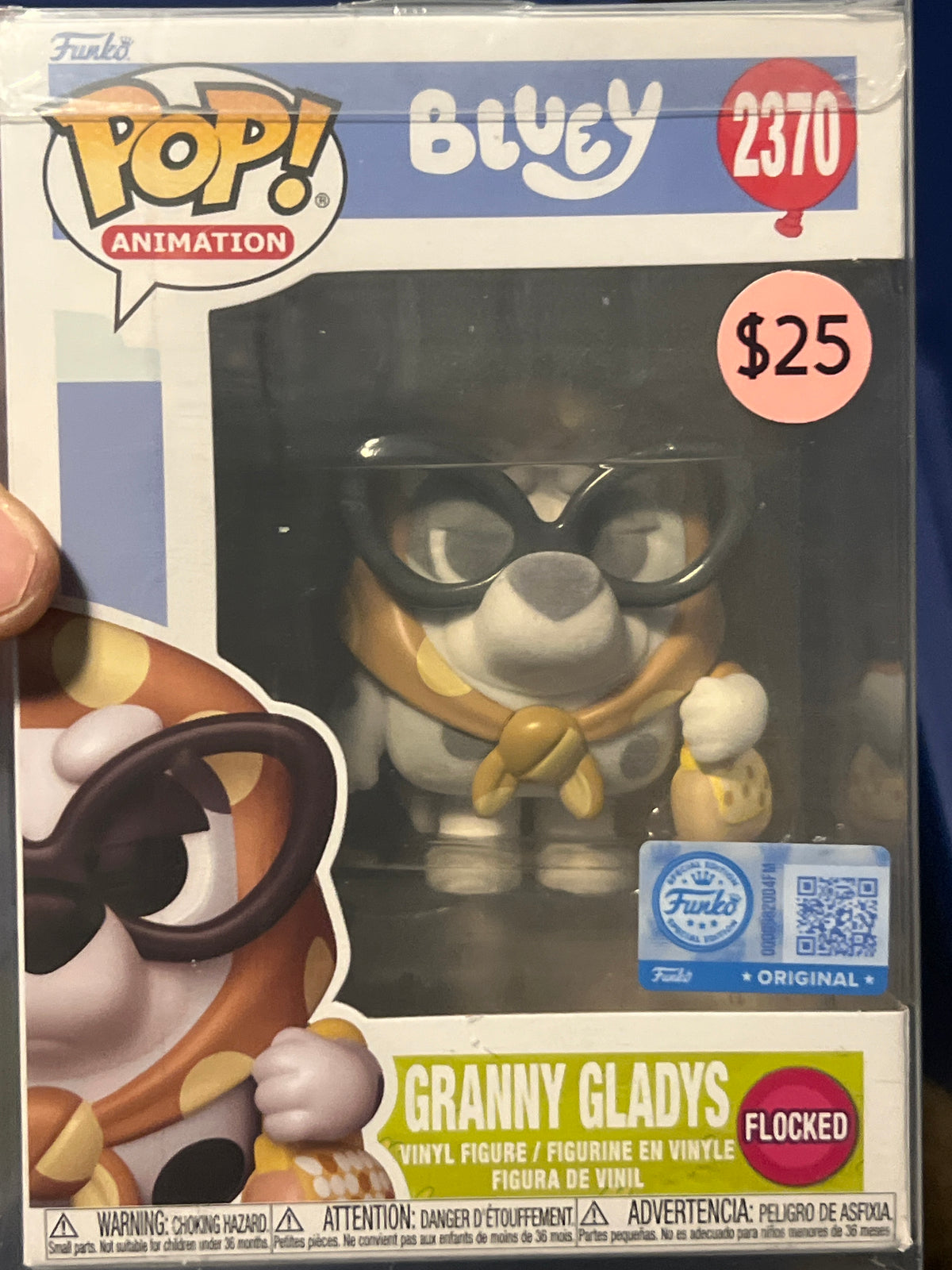 Bluey: Granny Gladys(Flocked) #2370 Funko Pop!