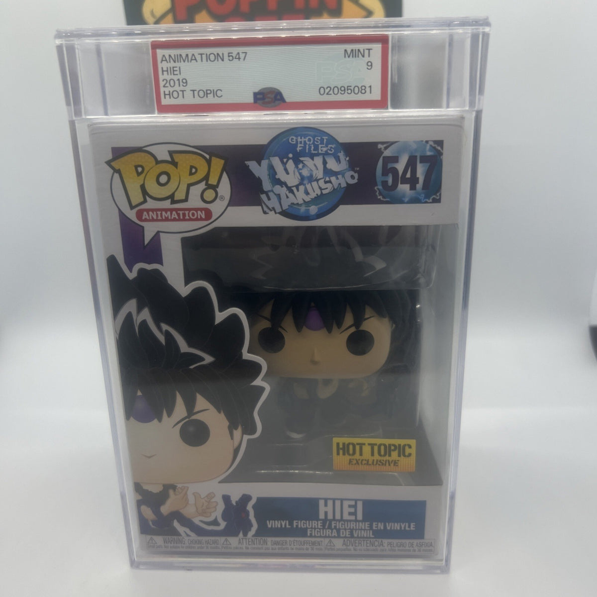 *PSA9* Yu Yu Hakusho: Hiei #547 Funko Pop! Encapsulated Rare Vaulted Anime