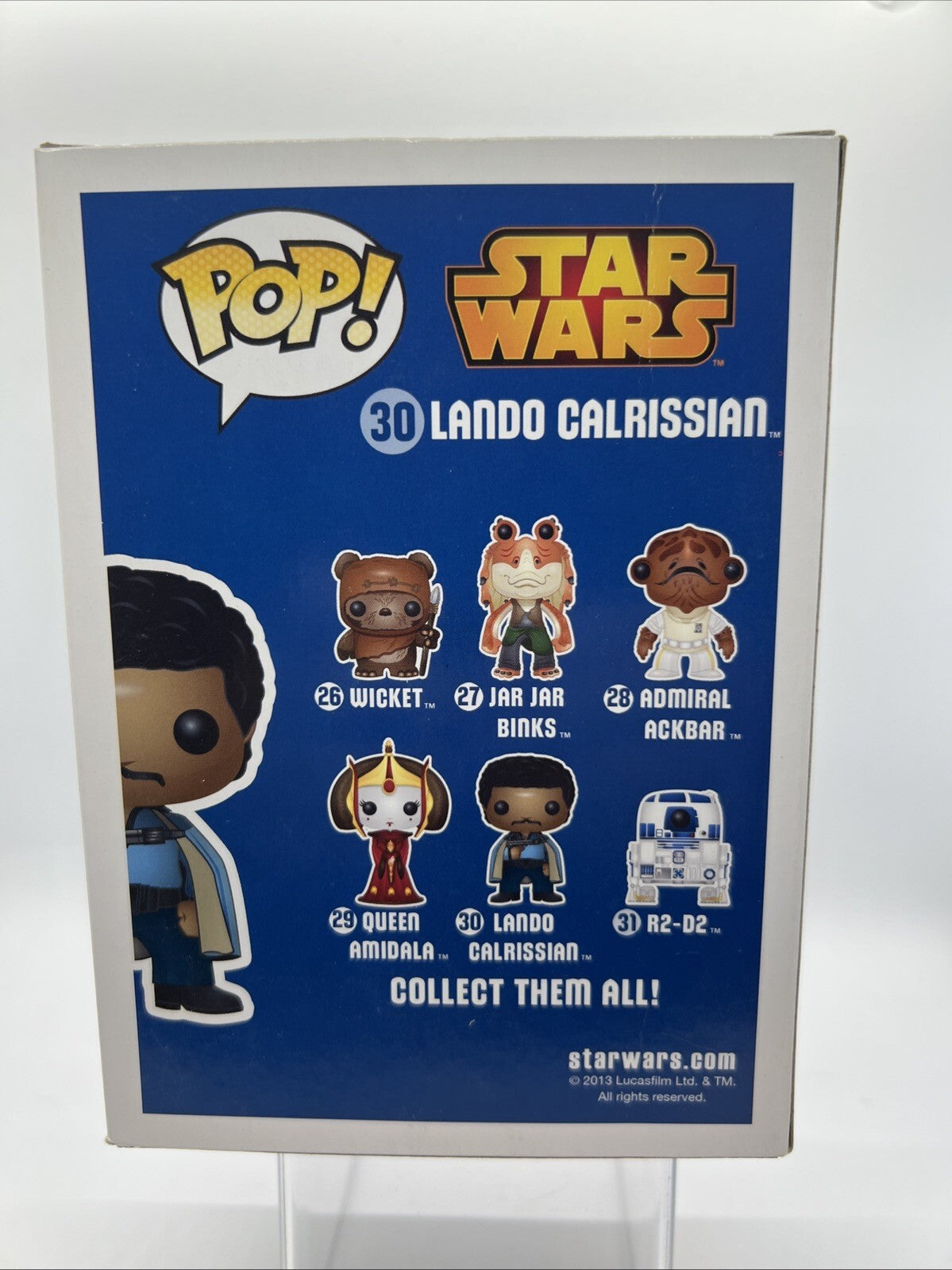 *OG* Star Wars: Lando Calrissian #30 Funko Pop! Blue Box 2013 Rare Vaulted