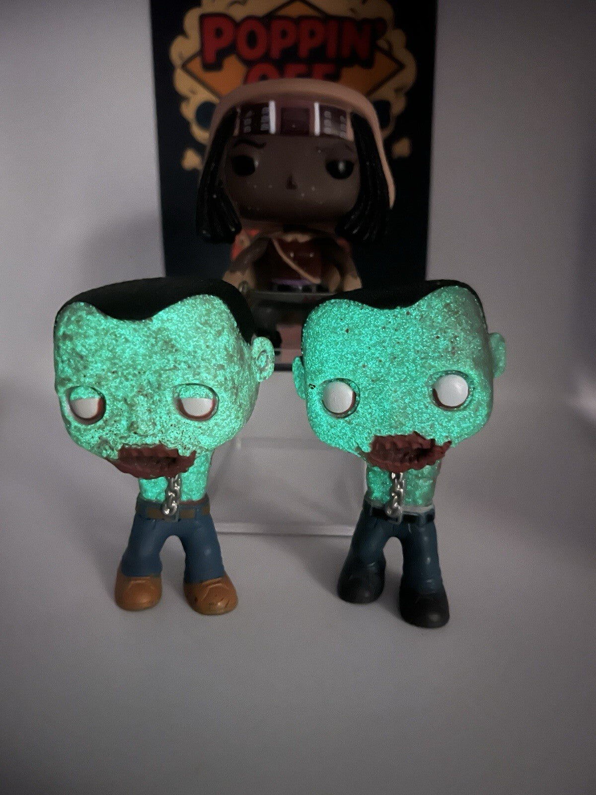 *OOB* The Walking Dead: Michonne(Muddy) & Pets(Glow) Funko Pop! Bundle