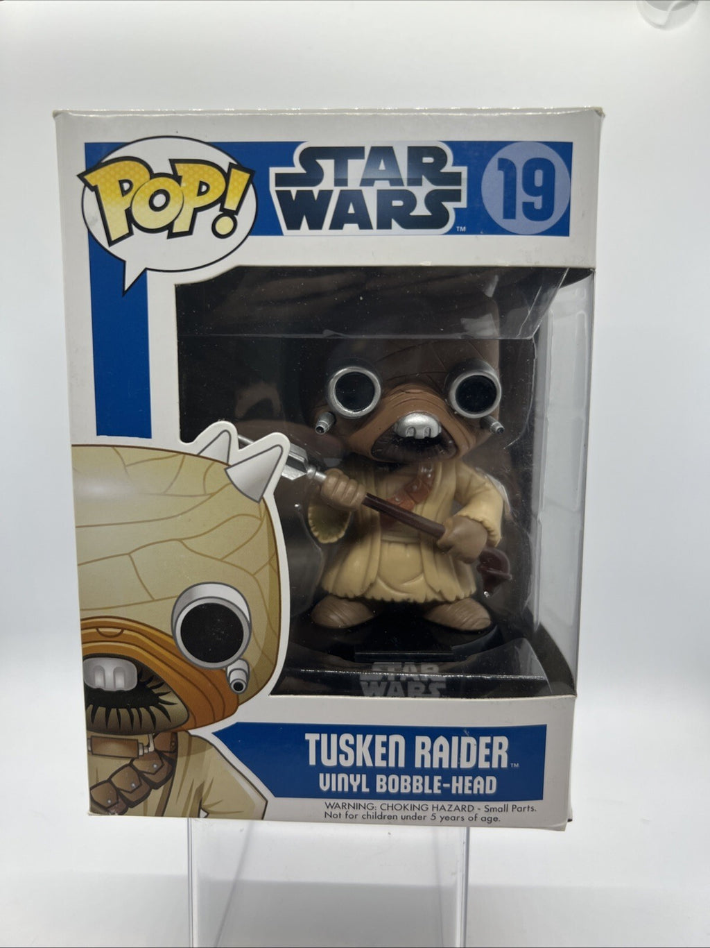 *OG* Star Wars: Tusken Raider(Large Font) #19 Funko Pop! Blue Box 2012 Vaulted