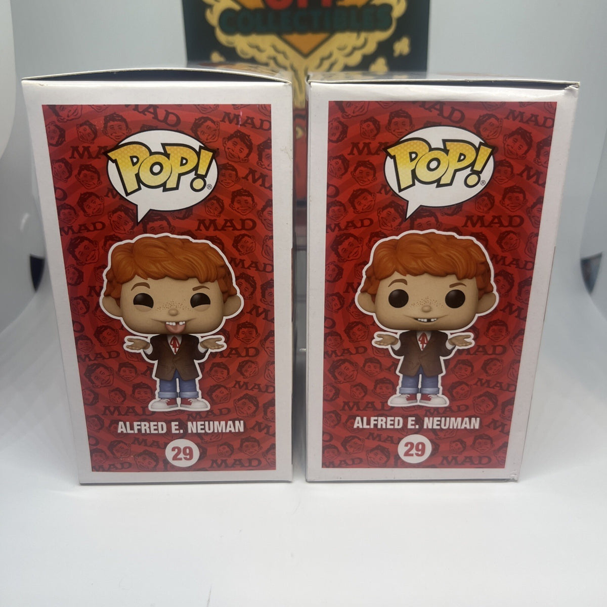 *Chase Bundle* Mad: E. Alfred Newman(Silly Face) #29 Funko Pops! W/Protectors!!!