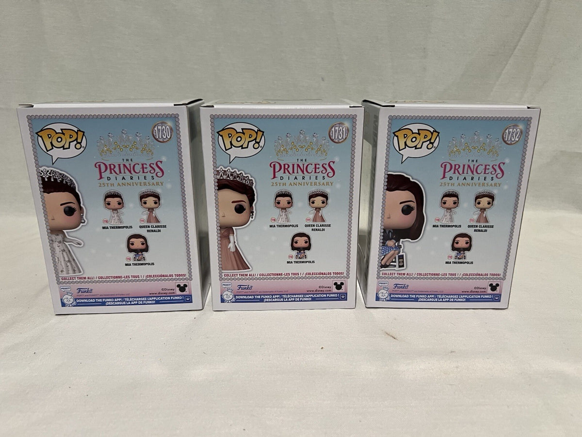*Set* The Princess Diaries: Clarisse #1731 Mia #1730 & #1732 Funko Pop! Bundle