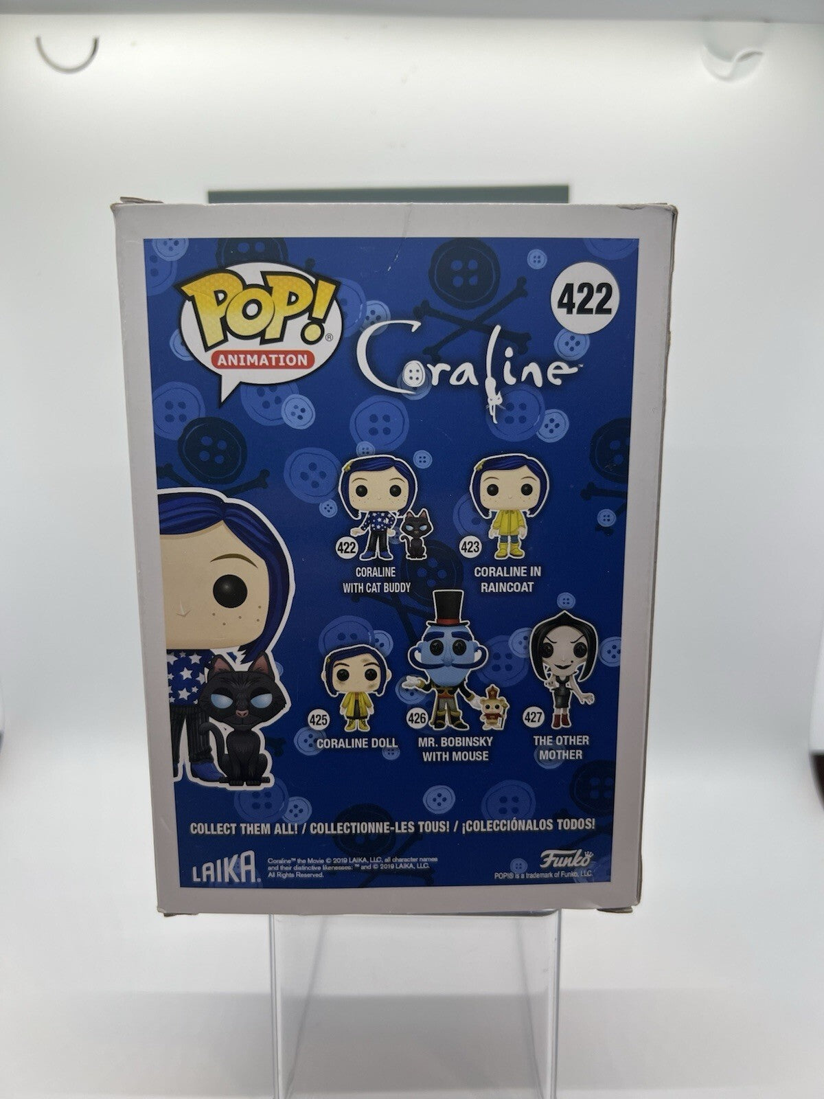 *Grail* Coraline: Coraline w/Cat Buddy #422 Funko Pop! w/Protector!!!***