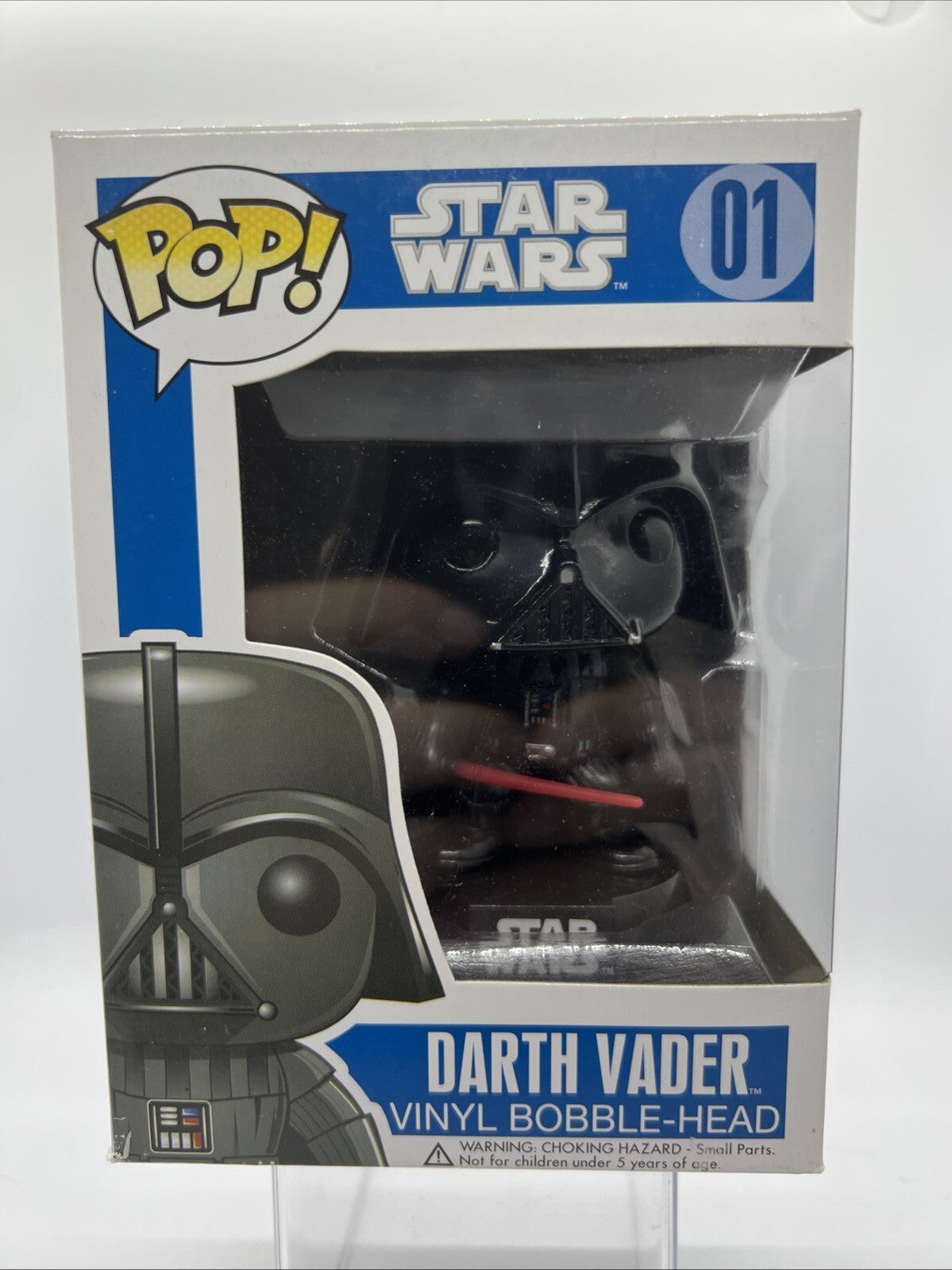 *OG* Star Wars: Darth Vader(Large Font) #01 Funko Pop! Blue Box 2013 w/Hardstack