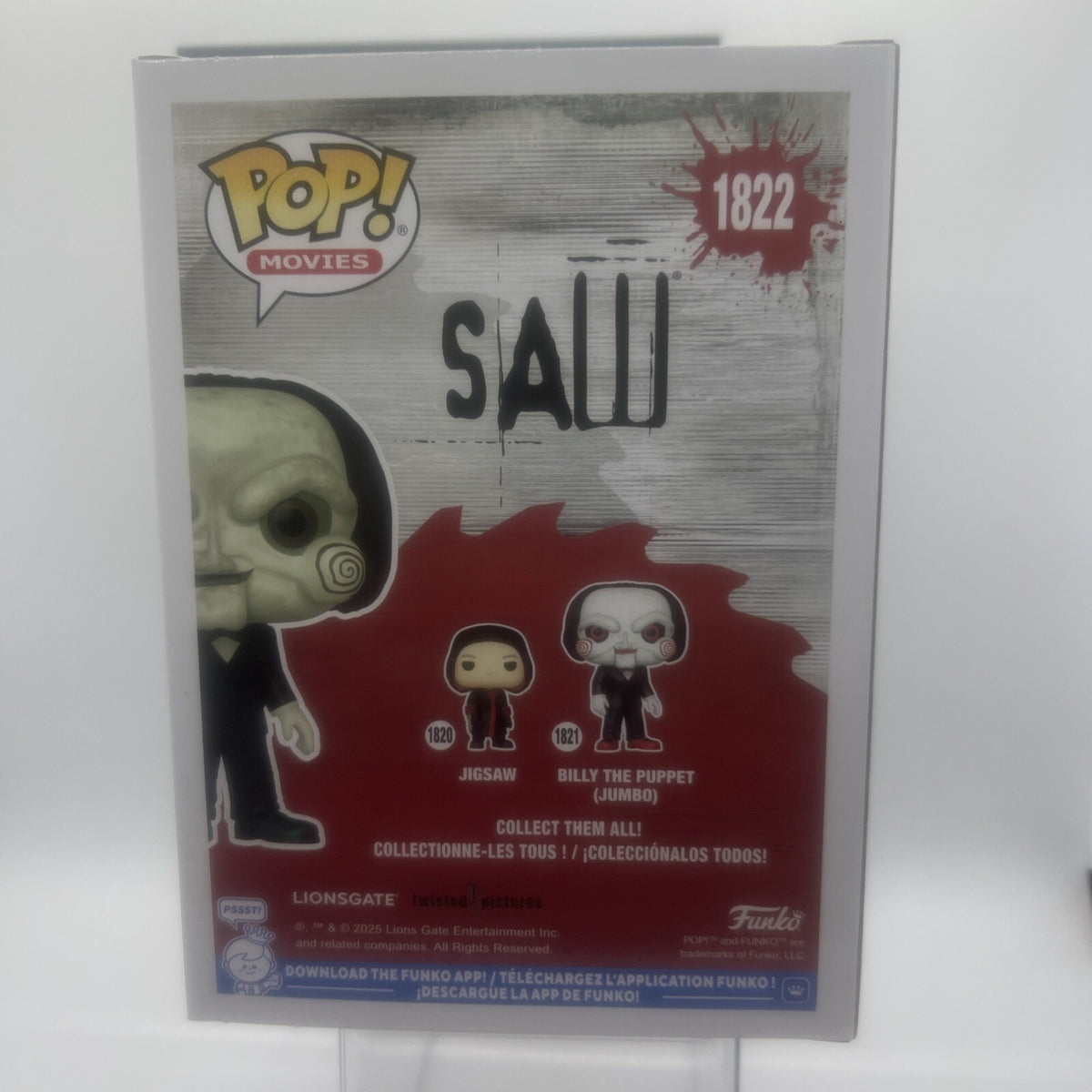 *Vaulted* SAW: Billy The Puppet #1822 Funko Pop! LE9500 w/Protector!!!