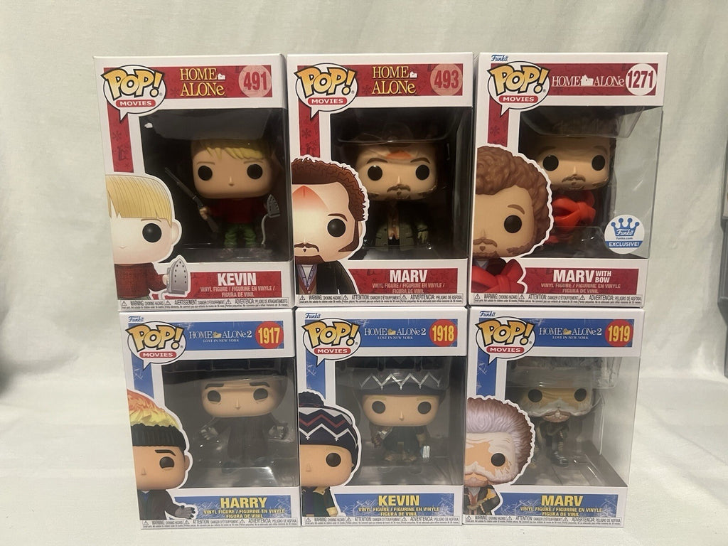 *Rare* Home Alone 491 493 1271 & Home Alone 2 1917 1918 1919 Funko Pop! Lot Of 6