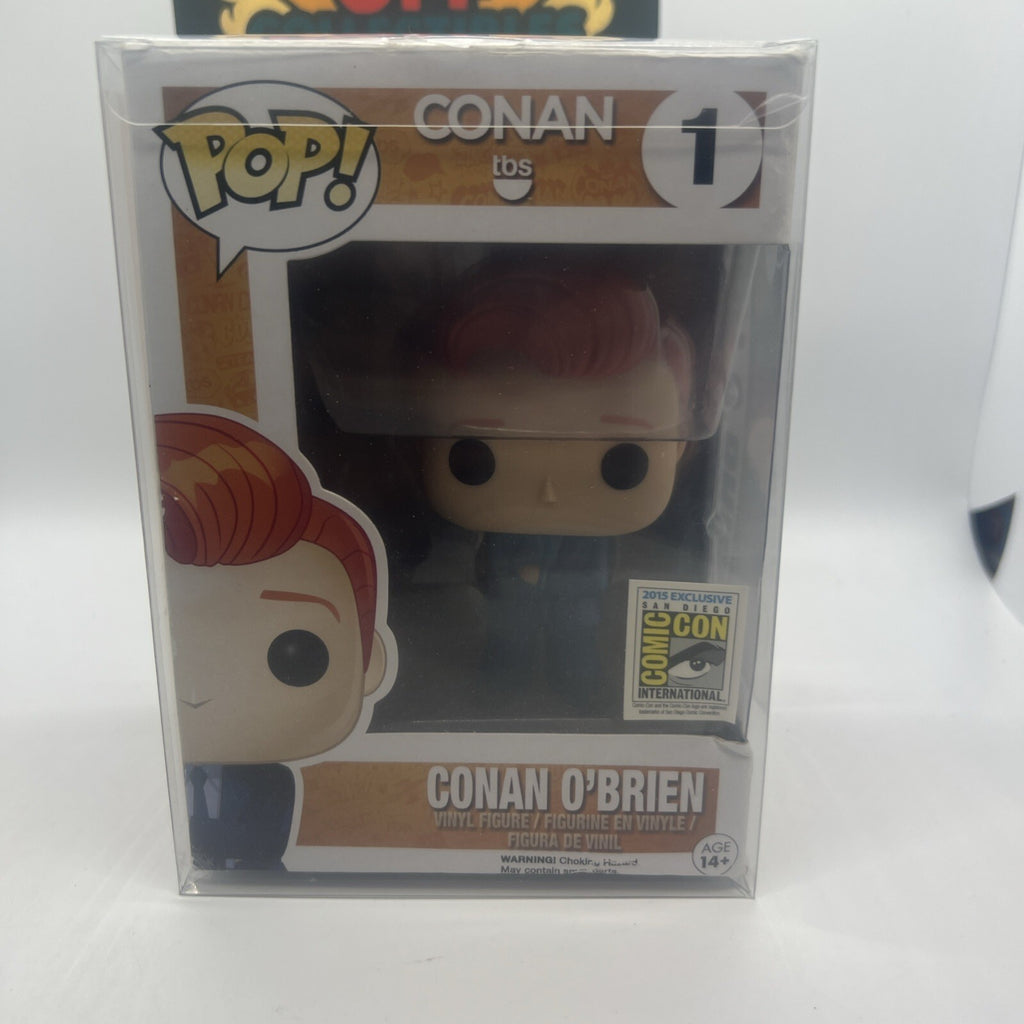 [Official SDCC 2015] Conan O'Brien #01 Funko Pop! Box Not Mint w/Protector!!!