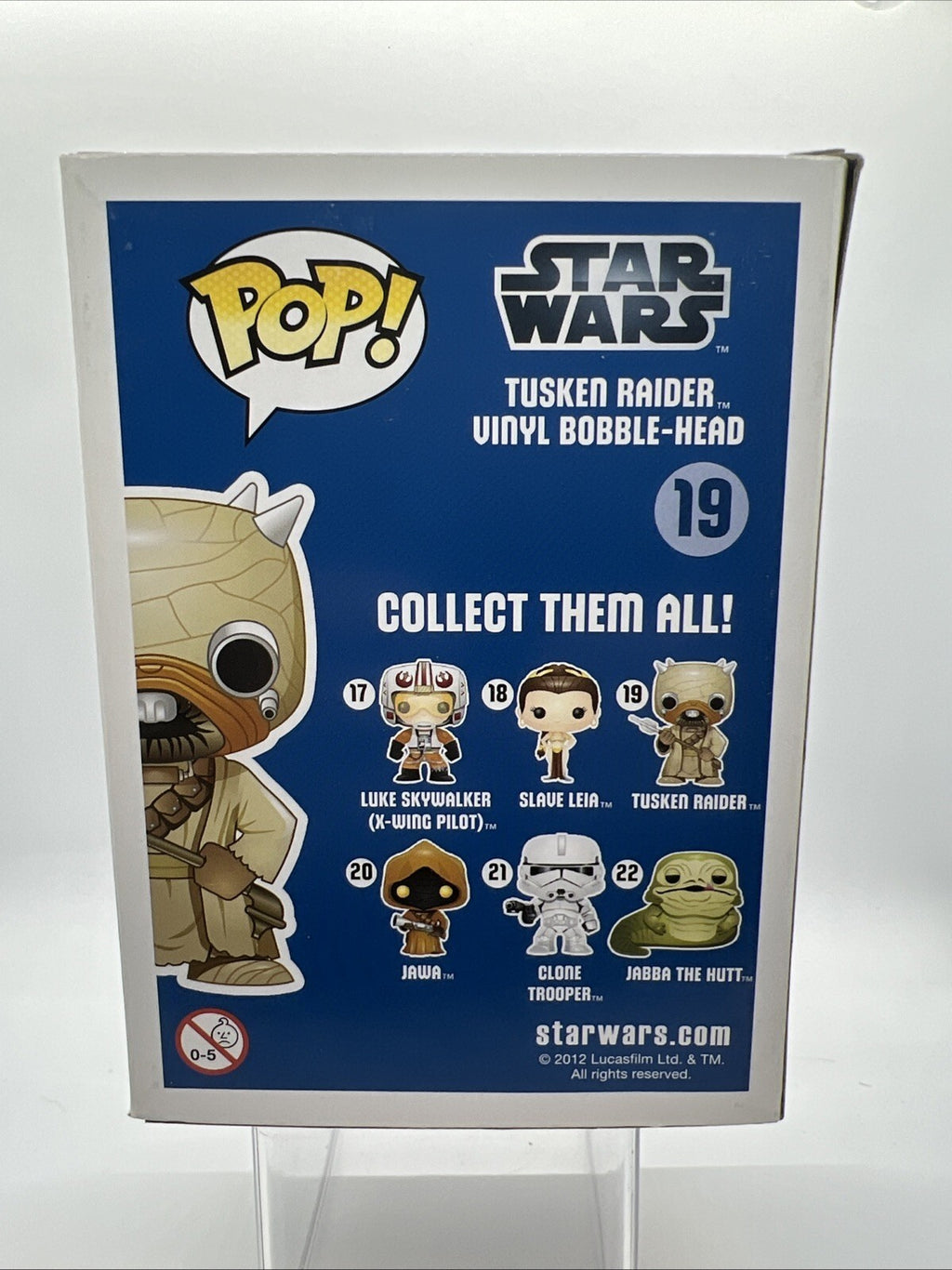 *OG* Star Wars: Tusken Raider(Large Font) #19 Funko Pop! Blue Box 2012 Vaulted
