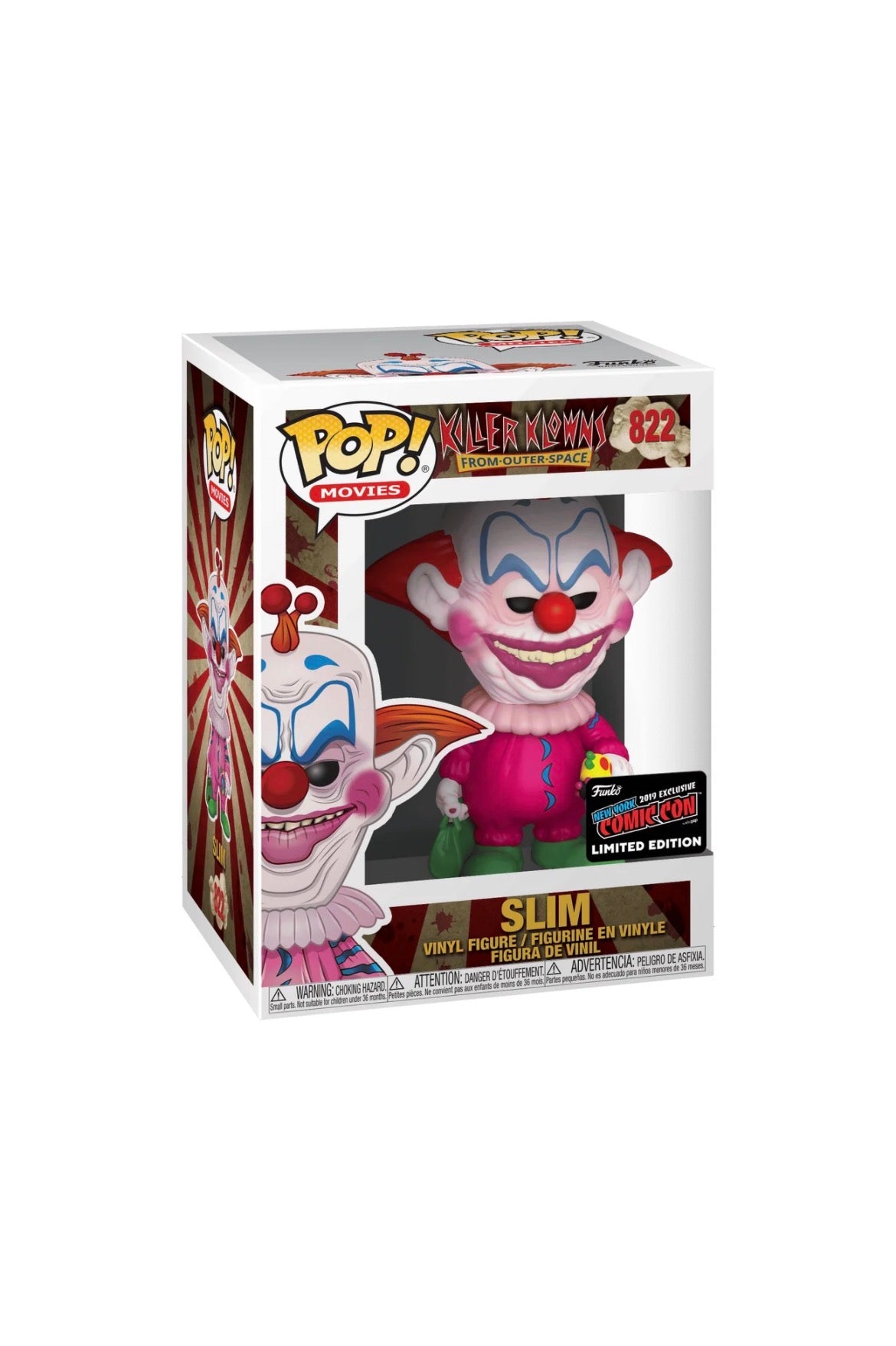 Killer Klownz from Outer Space: Slim(NYCC) #822 Funko Pop!