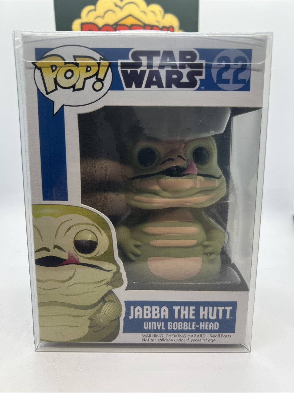 *OG* Star Wars: Jabba the Hut(Large Font) #22 Funko Pop! Blue Box 2013 Vaulted