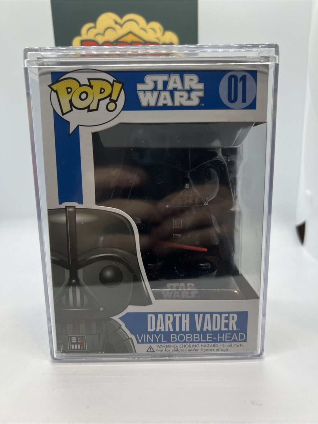 *OG* Star Wars: Darth Vader(Large Font) #01 Funko Pop! Blue Box 2013 w/Hardstack