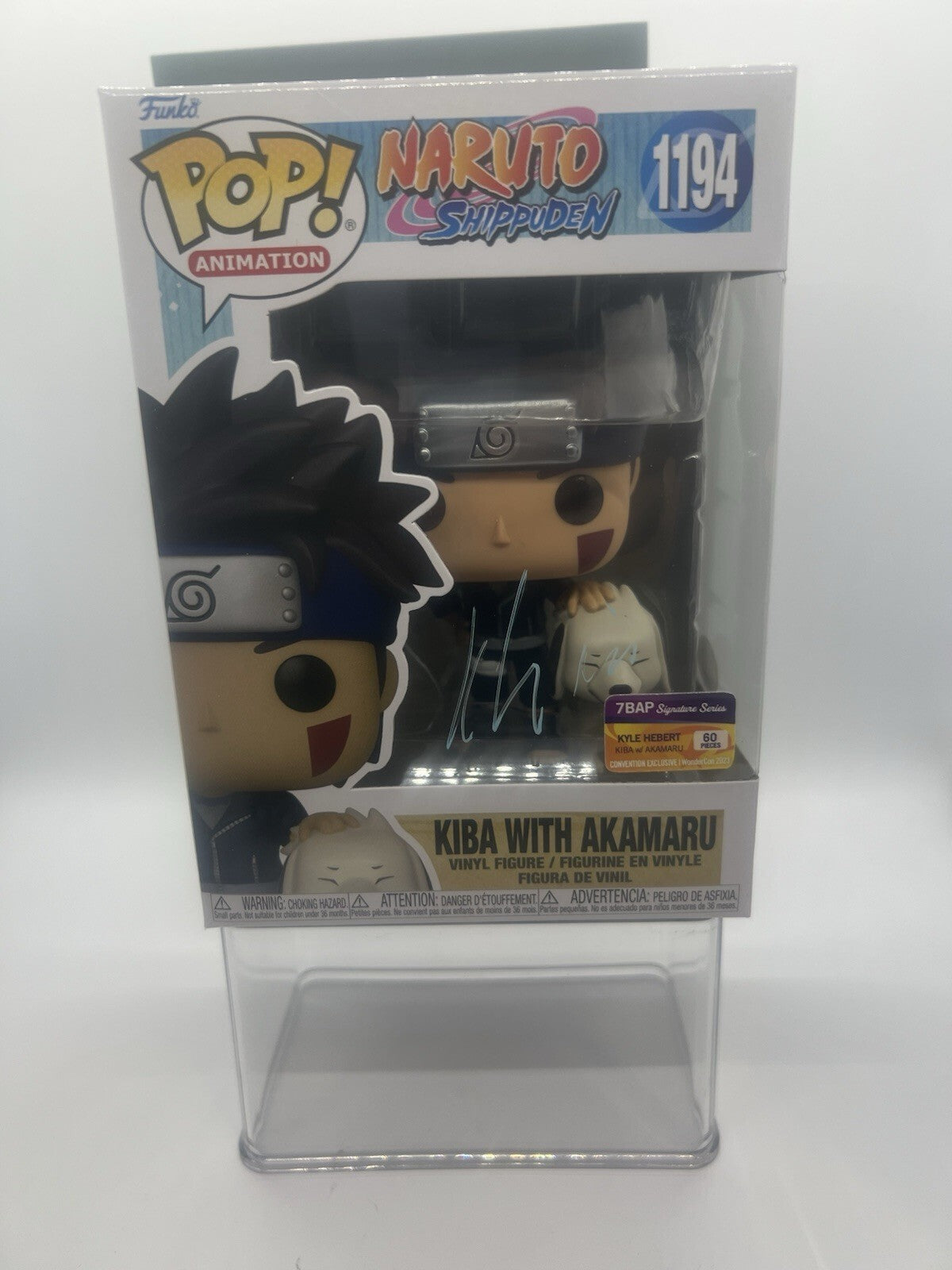 Naruto: Kiba With Akamaru(Signed By Kyle Hebert) JSA #1194 7BAP LE60 Funko Pop!