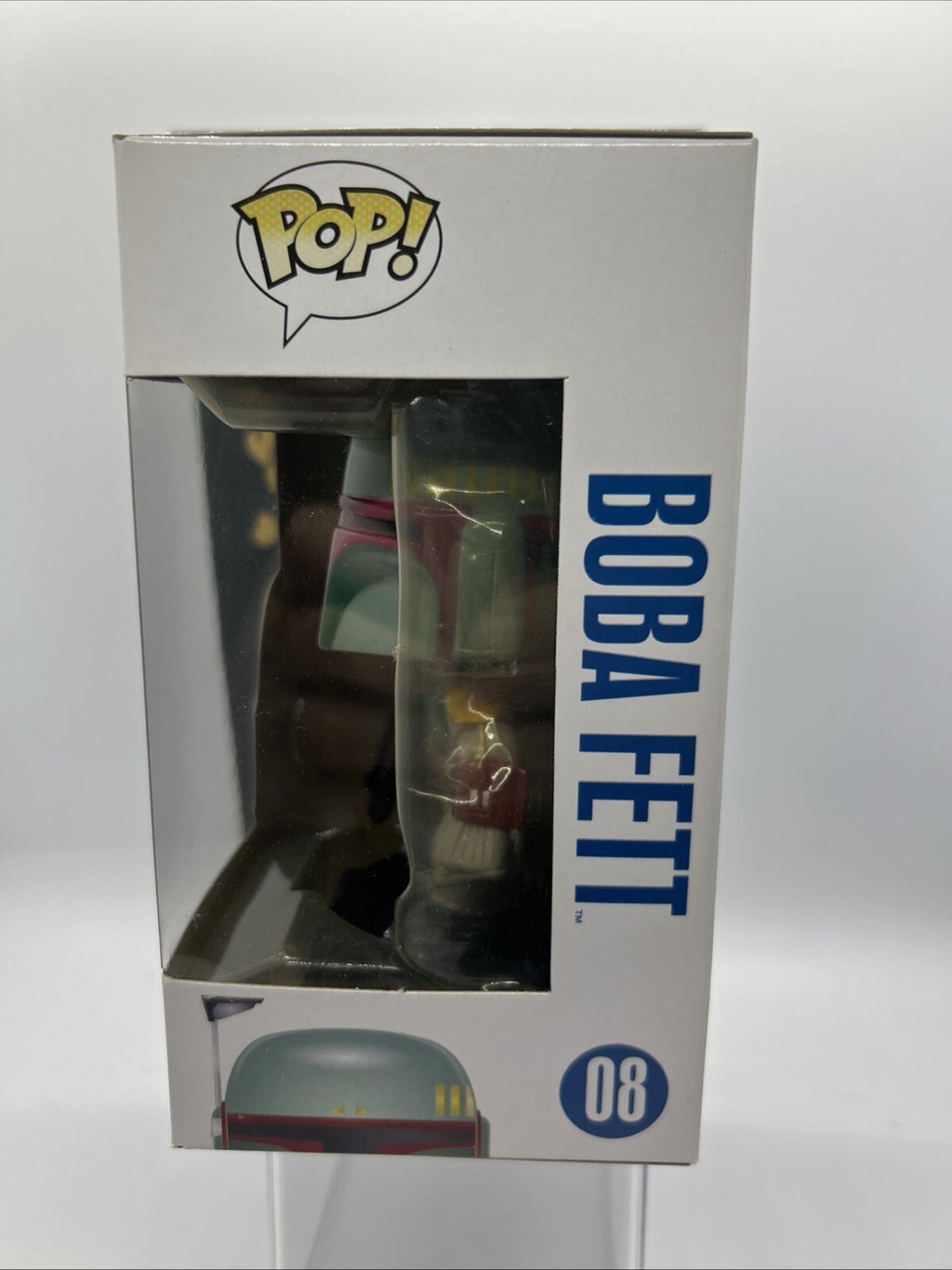 *OG* Star Wars: Boba Fett(Large Font) #8 Funko Pop! Vaulted 2012 w/Protector!!!