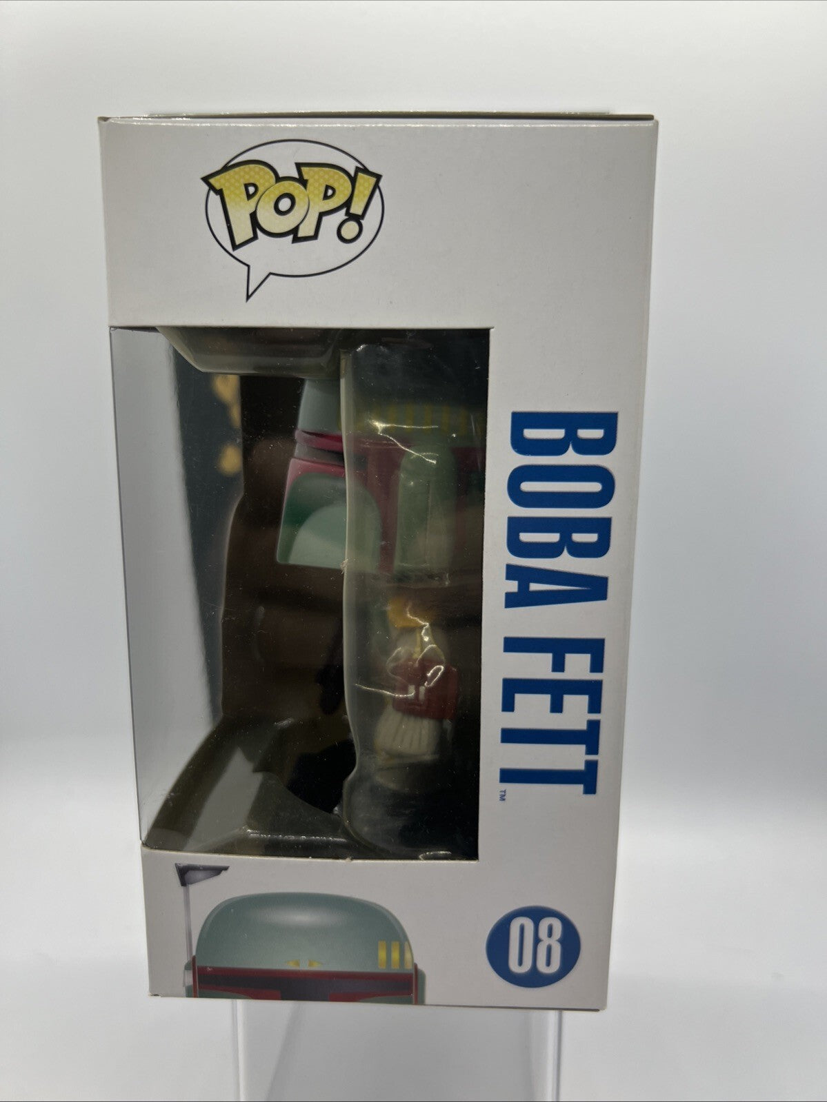 *OG* Star Wars: Boba Fett(Large Font) #8 Funko Pop! Vaulted 2012 w/Protector!!!