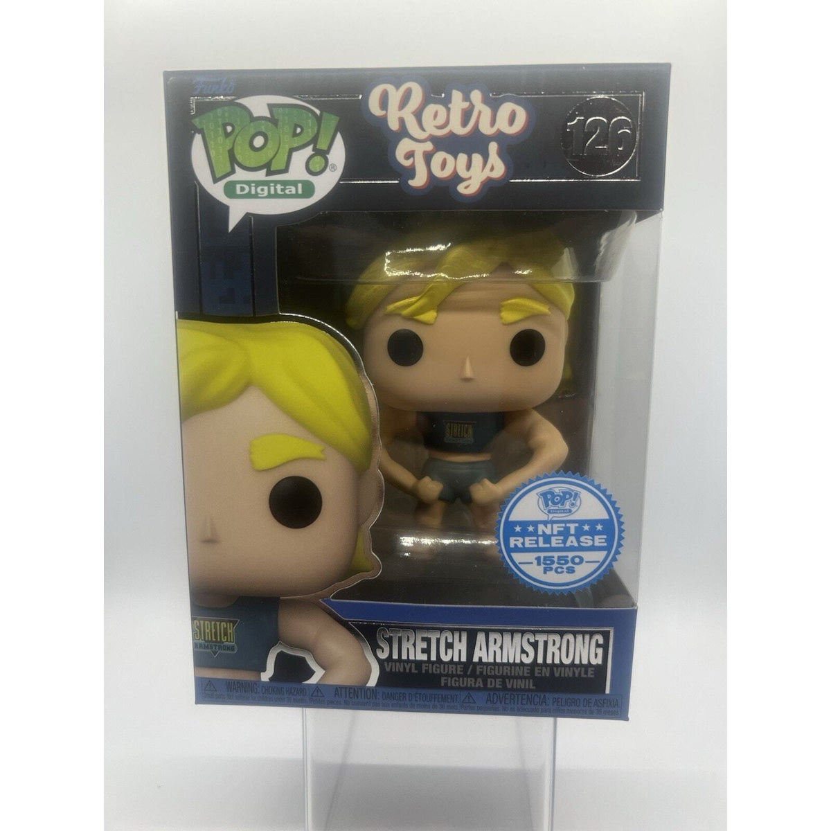 *Rare* Retro Toys: Stretch Armstrong #126 Funko Pop! Digital LE1550 w/Protector!