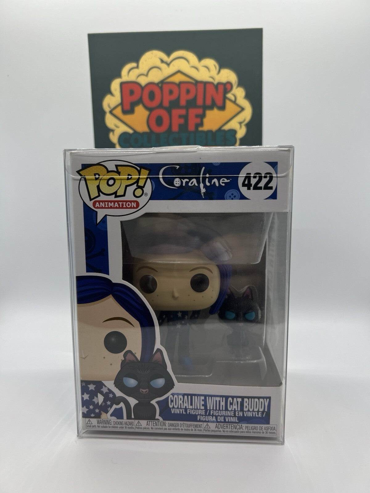 *Grail* Coraline: Coraline w/Cat Buddy #422 Funko Pop! w/Protector!!!***