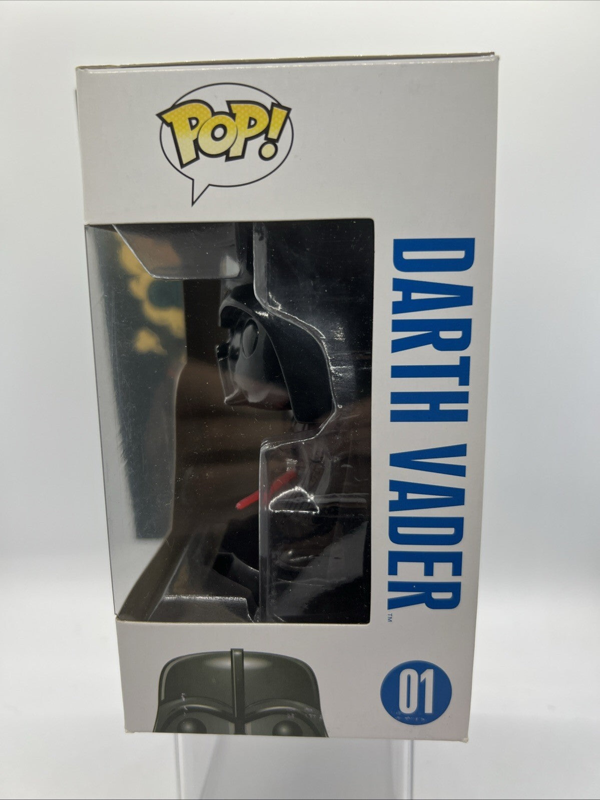 *OG* Star Wars: Darth Vader(Large Font) #01 Funko Pop! Blue Box 2013 w/Hardstack