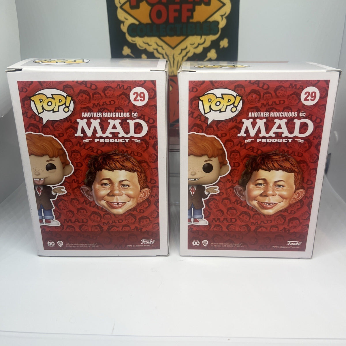*Chase Bundle* Mad: E. Alfred Newman(Silly Face) #29 Funko Pops! W/Protectors!!!