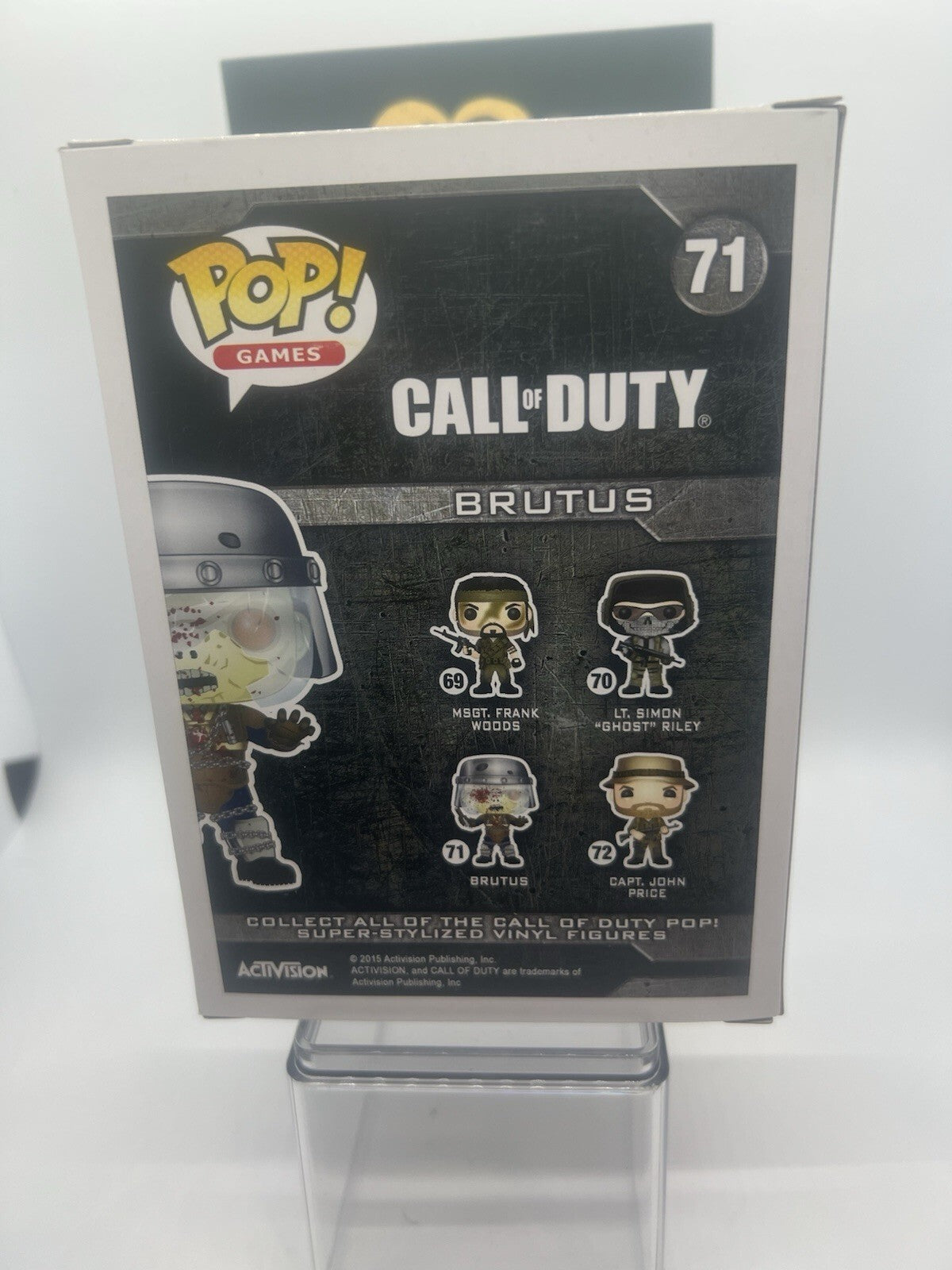 Call of Duty Zombies: Brutus(non-muddy) #71 Funko Pop! GameStop w/Hardstack!