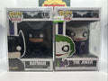 *Rare* Dark Knight Trilogy: Batman #19 & The Joker #36 Funko Pops Boxes Not Mint