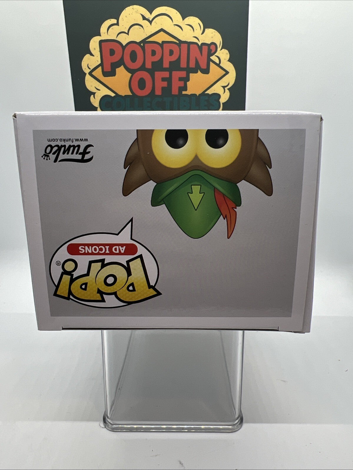 *Vaulted* Funko: Woodsy Owl #96 Funko Pop! Funko Shop Flocked w/Protector!!!